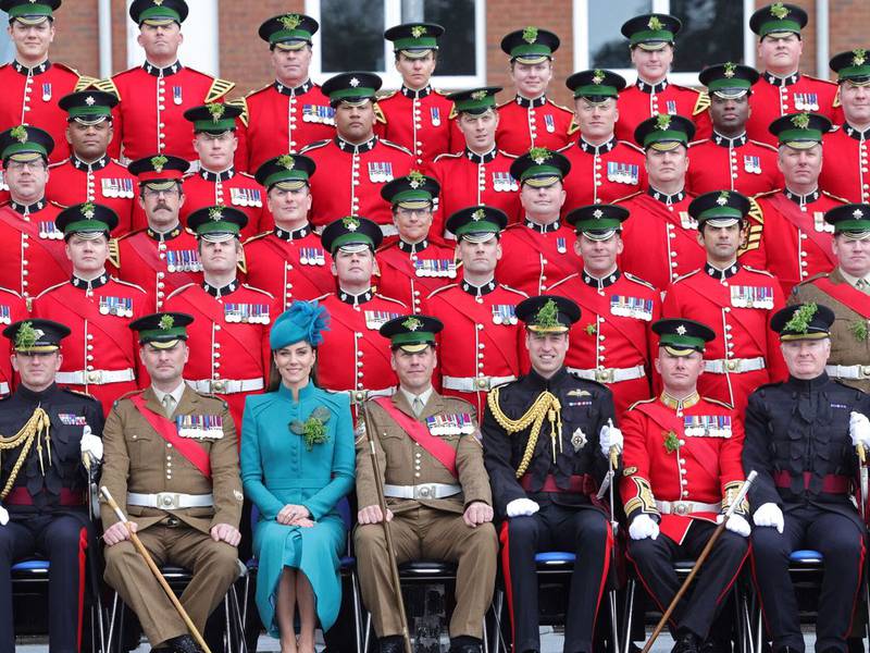 Kate Middleton ausente en la celebración de San Patricio y este fue el bonito homenaje que los soldados rindieron en su honor