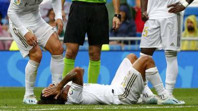Otra baja para el Real Madrid, Marcelo lesionado