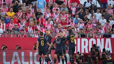 ¡Líderes! Real Madrid vence al Girona y toma la cima de La Liga española