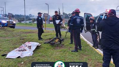 Muere ciclista en el ingreso al Libramiento de Chimaltenango