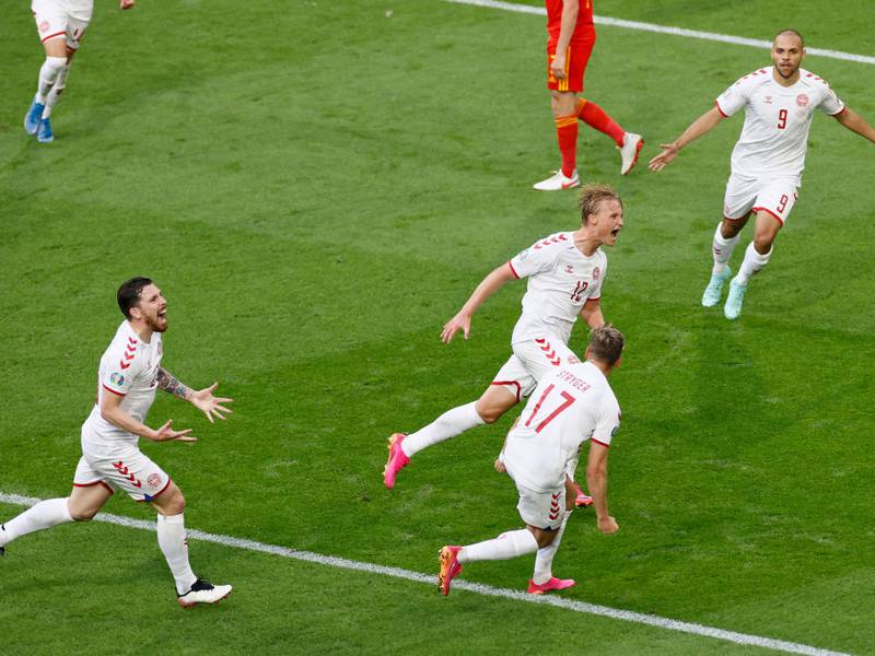 Eurocopa: Dinamarca se impone a Gales, sin despeinarse, y clasifica a los cuartos de final