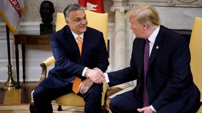 FOTOS. Trump recibe al presidente húngaro en la Casa Blanca