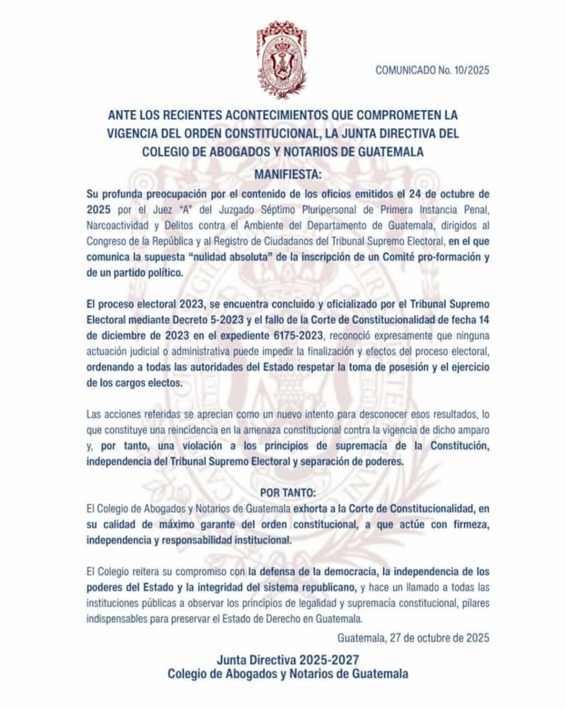 Colegio de Abogados y Notarios de Guatemala