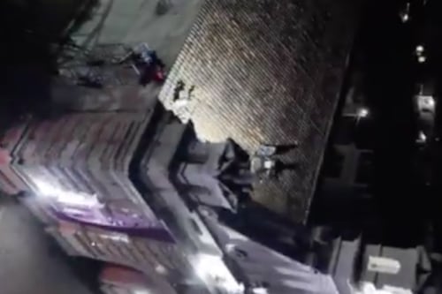 VIDEO. Así fue el rescate de un sacristán que cayó del campanario en Baja Verapaz