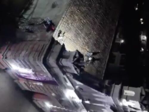 VIDEO. Así fue el rescate de un sacristán que cayó del campanario en Baja Verapaz