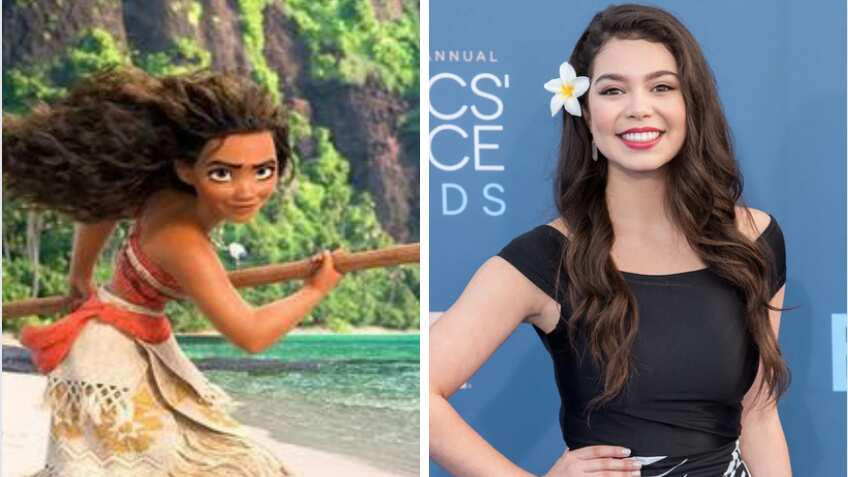 Frente a frente de Moana y Auli’i Cravalho