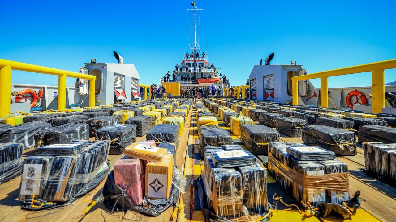 La incautación más grande de la historia salvadoreña. Foto: Ministerio de la Defensa