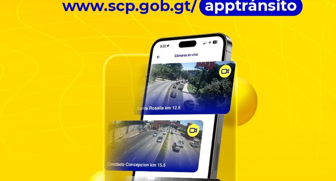 Vecinos podrán ver cámaras en tiempo real: así funciona la nueva APP Tránsito Santa Catarina Pinula