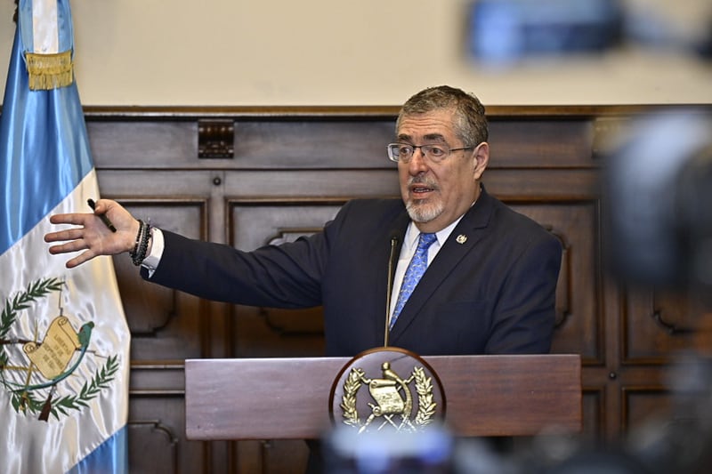 El presidente Bernardo Arévalo