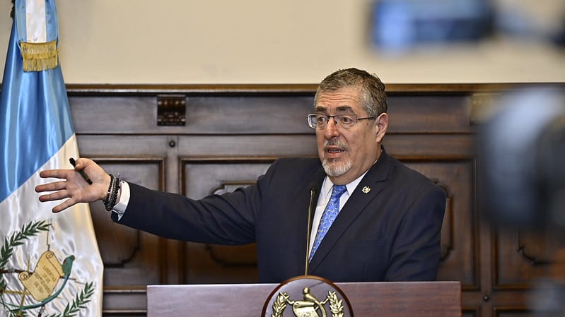 El presidente Bernardo Arévalo