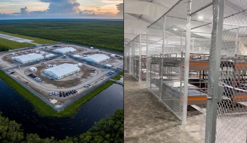 Video: Así es Alligator Alcatraz, cárcel de Trump para migrantes llena de caimanes, serpientes y pantanos