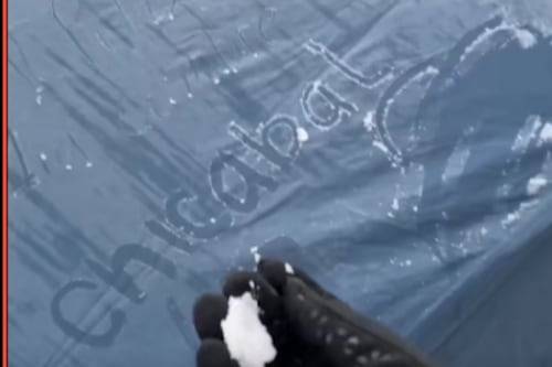 Video. Así amaneció la cumbre de Volcán Quetzaltenango por bajas temperaturas