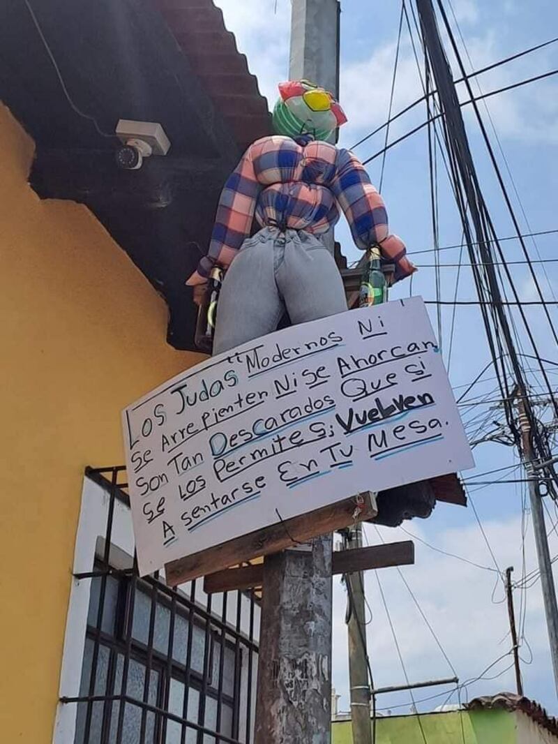 Los mensajes de Judas en la Antigua Guatemala: “lástima que ahora ni se arrepienten, ni se ahorcan”
