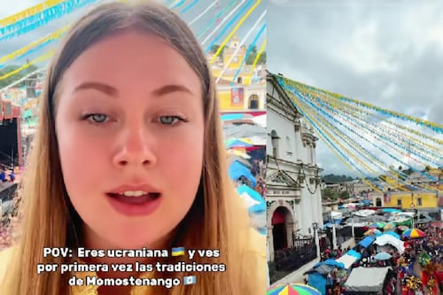 Ucraniana reacciona a las tradiciones de Momostenango por primera vez
