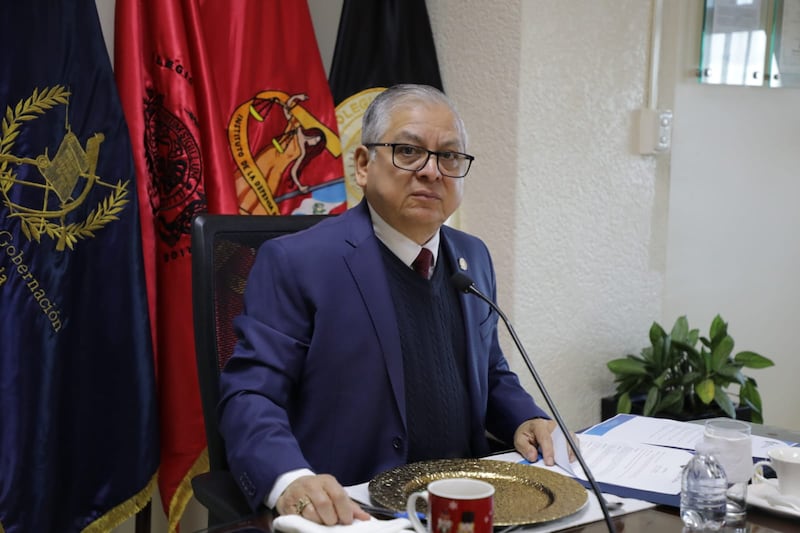 El magistrado Carlos Lucero.