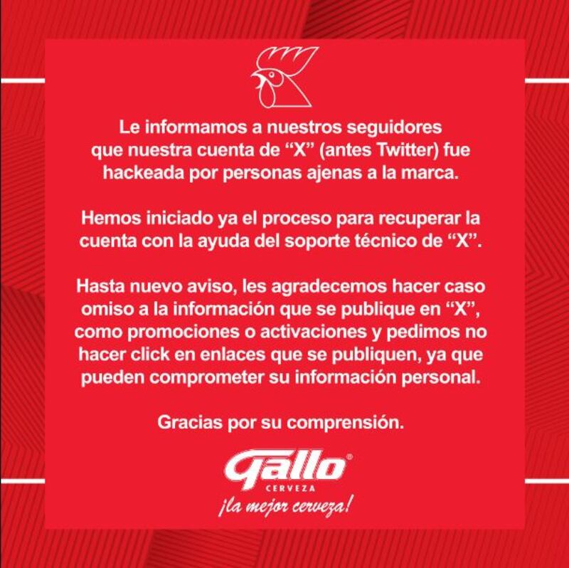 El grave anuncio que una marca de cerveza hace sobre sus redes sociales
