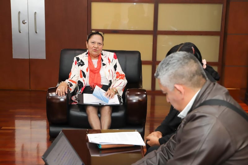 Fiscal General y Jefe del Ministerio Público se realiza la diligencia de exhibición personal. (Foto: Red social X: @MPguatemala)