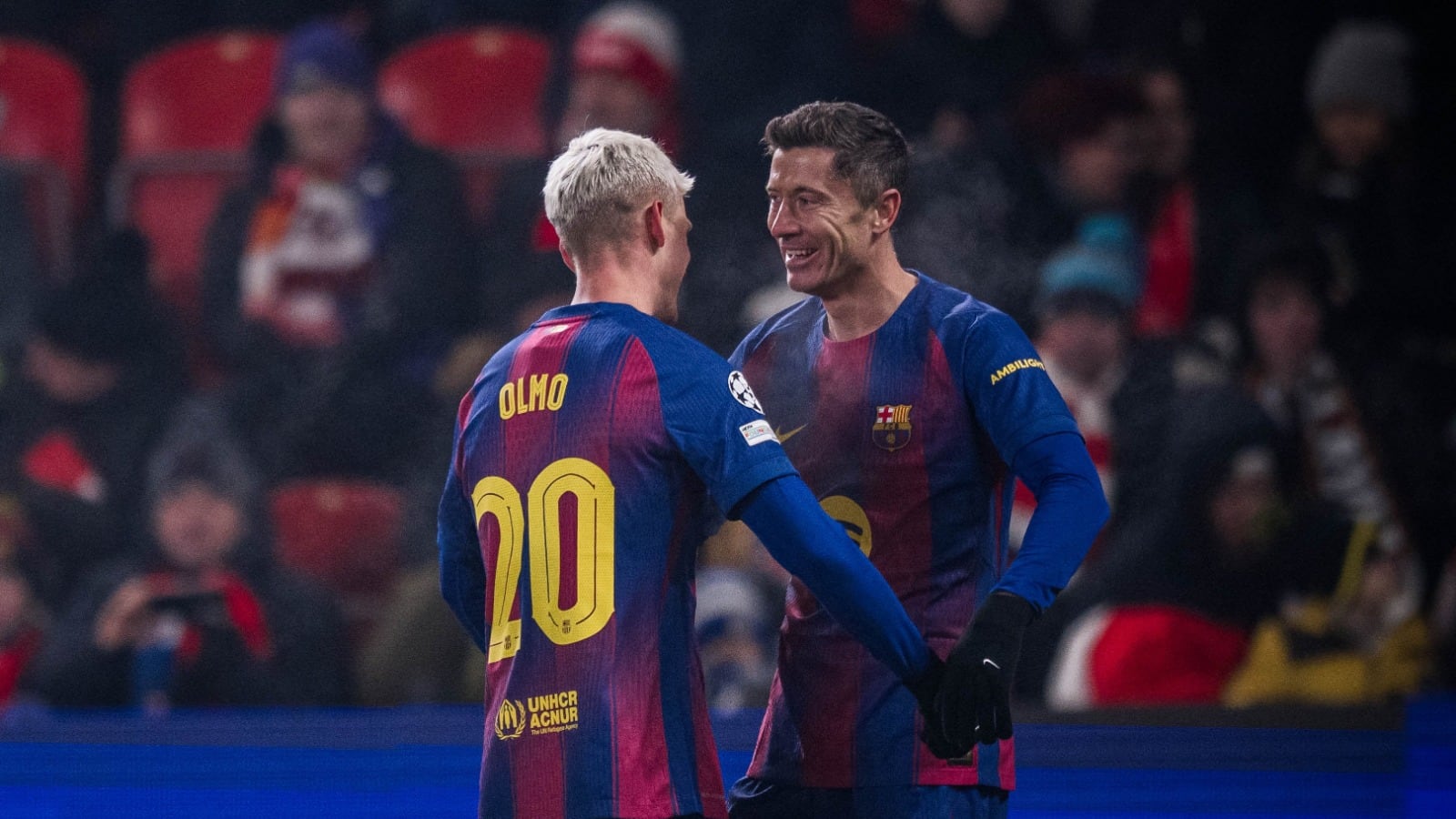 El Barcelona brilló como visitante al golear al Slavia Praga. Foto: RRSS
