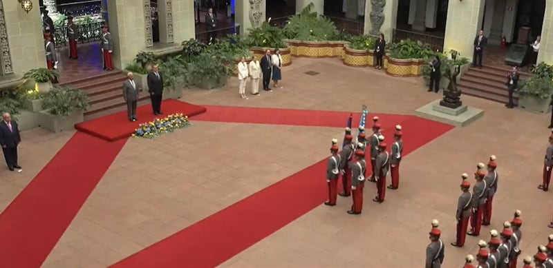 El presidente del Consejo Europeo, António Costa, comienza su visita oficial y se reúne con el mandatario Bernardo Arévalo.
