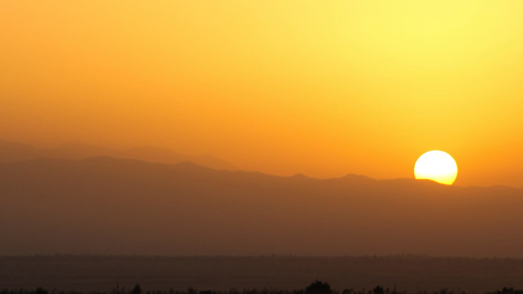 El calor es sofocante