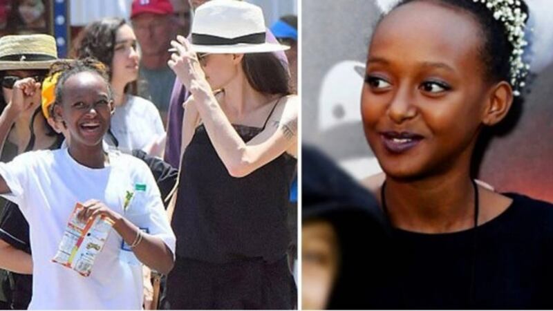 Angelina Jolie y su hija Zahara usaron el mismo vestido ¡Hermosas!