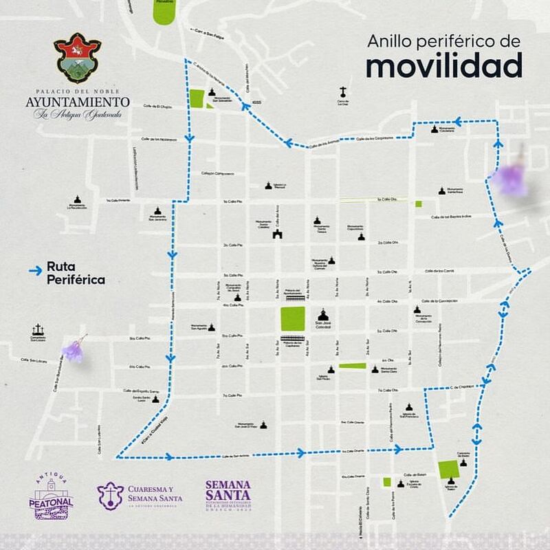 Este domingo 18 de febrero, dan inicio los días de Cuaresma peatonal, en los cuales las autoridades han establecido un perímetro dentro del casco urbano que estará libre de vehículos estacionados en las calles.