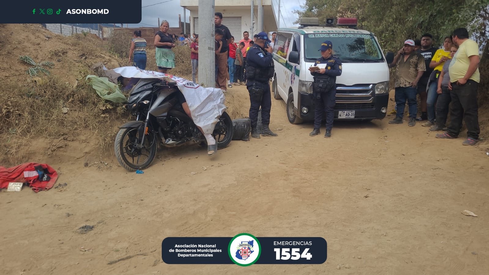 (Foto: Bomberos Municipales Departamentales)