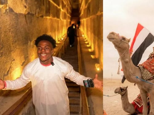 VIDEO. Egipto por primera vez en la historia permite que un streamer grabe el interior de las pirámides de Giza