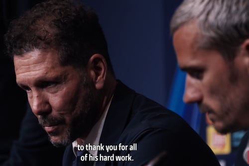 El emotivo adiós de Simeone: “Te considero un jugador y un amigo”