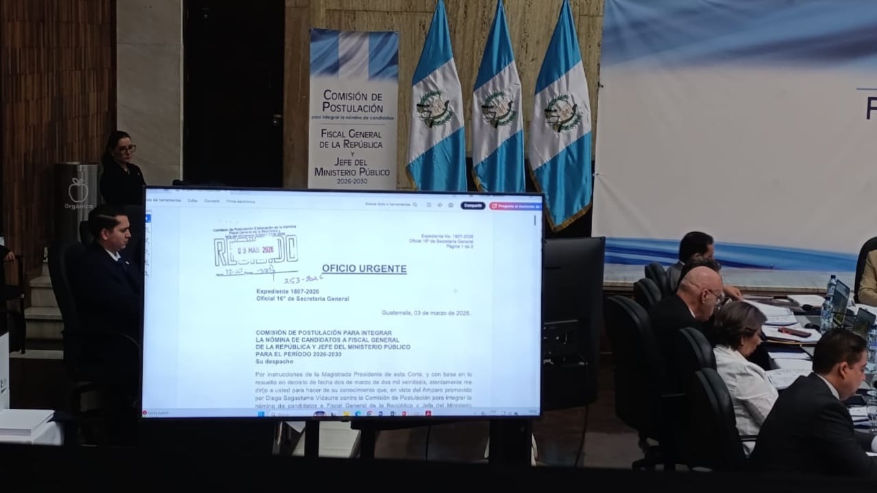 Postuladora del MP. Foto: @guatevisible