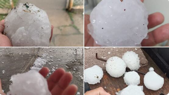 Granizo del tamaño de una pelota de béisbol sorprende a pobladores de Coahuila, México