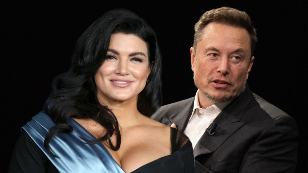 Gina Carano y Elon Musk