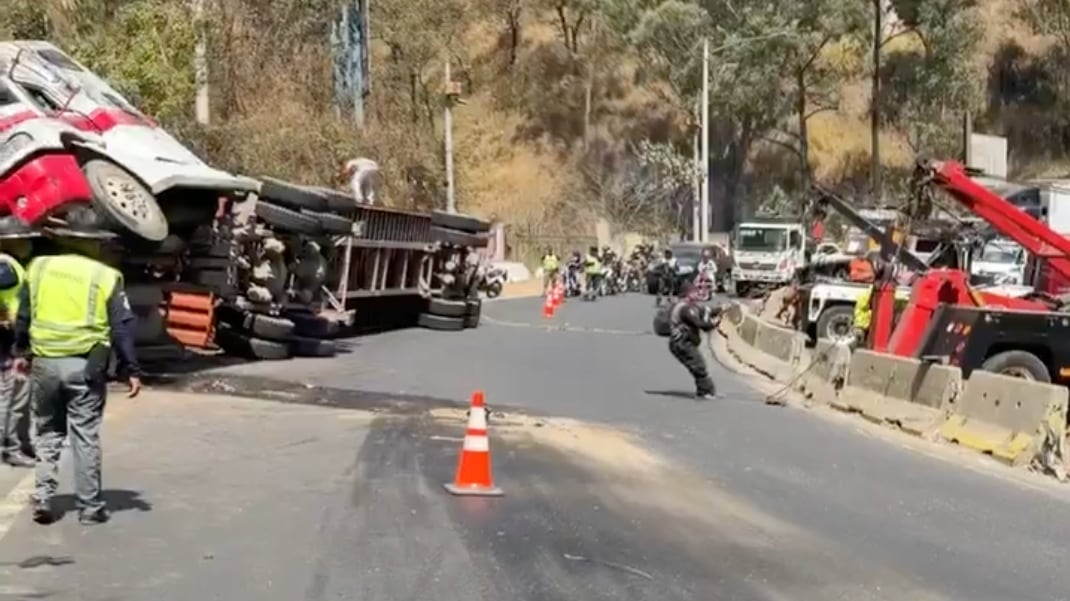 Accidente de tránsito en ruta al Pacífico. Foto: RRSS