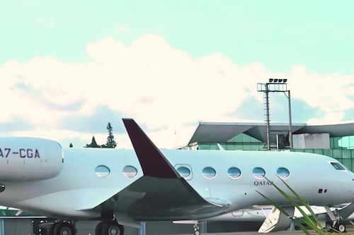 Fotos: Lujoso jet de Qatar aterriza en La Aurora