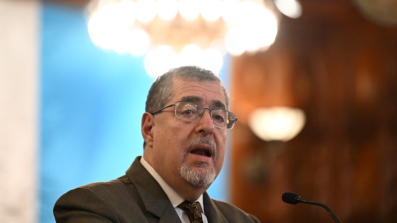 El presidente Bernardo Arévalo