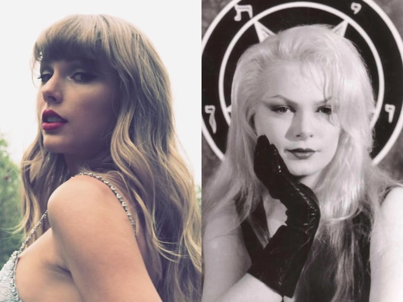 Resurge en X la teoría de que Swift es una bruja o la reencarnación de la sacerdotisa Zeena Lavey, hija del fundador del primer templo satánico. ¡El parecido es sorprendente!