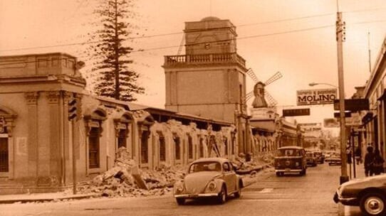 Daños en Guatemala debido al terremoto de 1976.