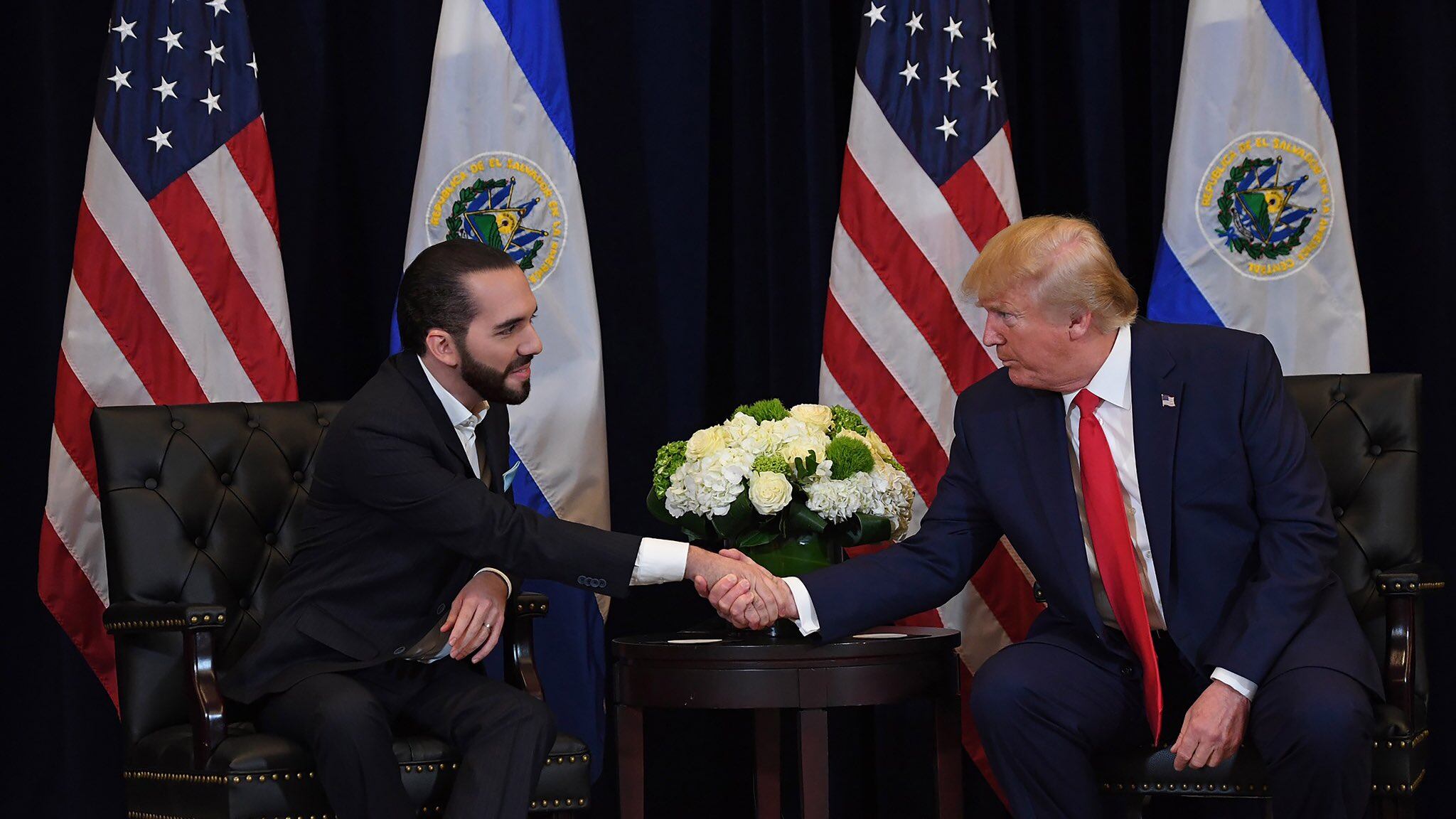 Nayib Bukele y Donald Trump