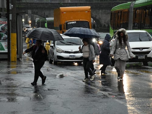 Lluvias provocan derrumbes y caída de árbol en varias zonas de la capital