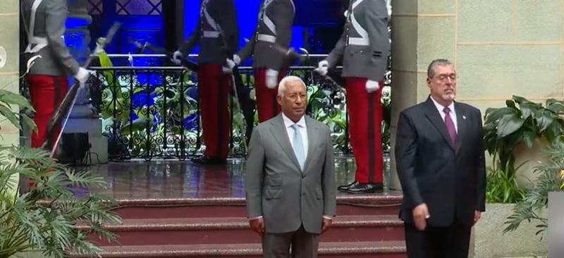 El presidente del Consejo Europeo, António Costa, comienza su visita oficial y se reúne con el mandatario Bernardo Arévalo.