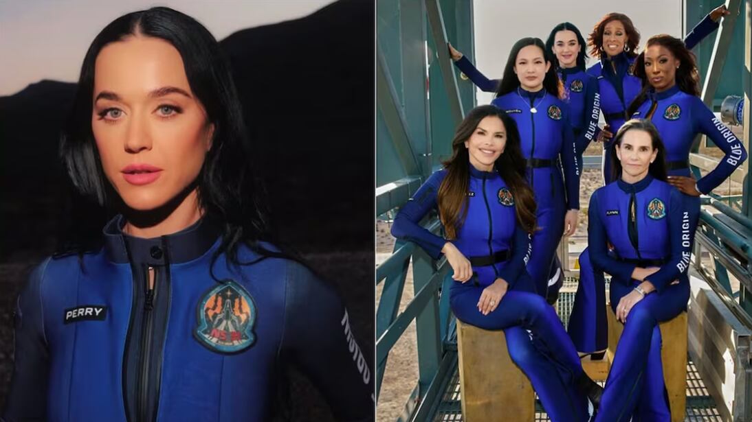 Katy Perry Katy Perry y la primera tripulación completamente femenina de Blue Origin.