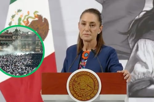 La presidenta de México pone en duda las imágenes de la marcha del 15N