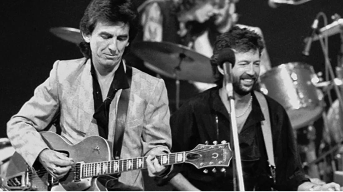 George Harrison y Eric Clapton fueron parte del triángulo amoroso más famoso de la historia del rock.