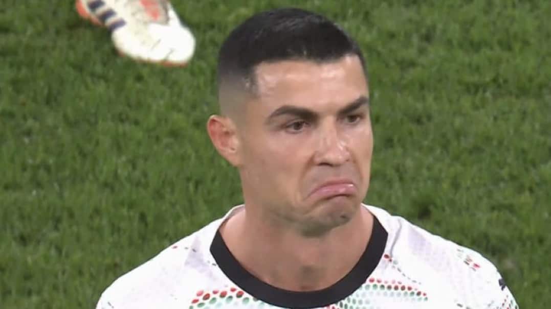 Cristiano Ronaldo salió expulsado.