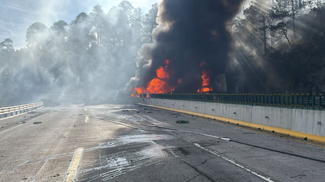 VIDEO. Así ocurrió la explosión de gas en autopista de México