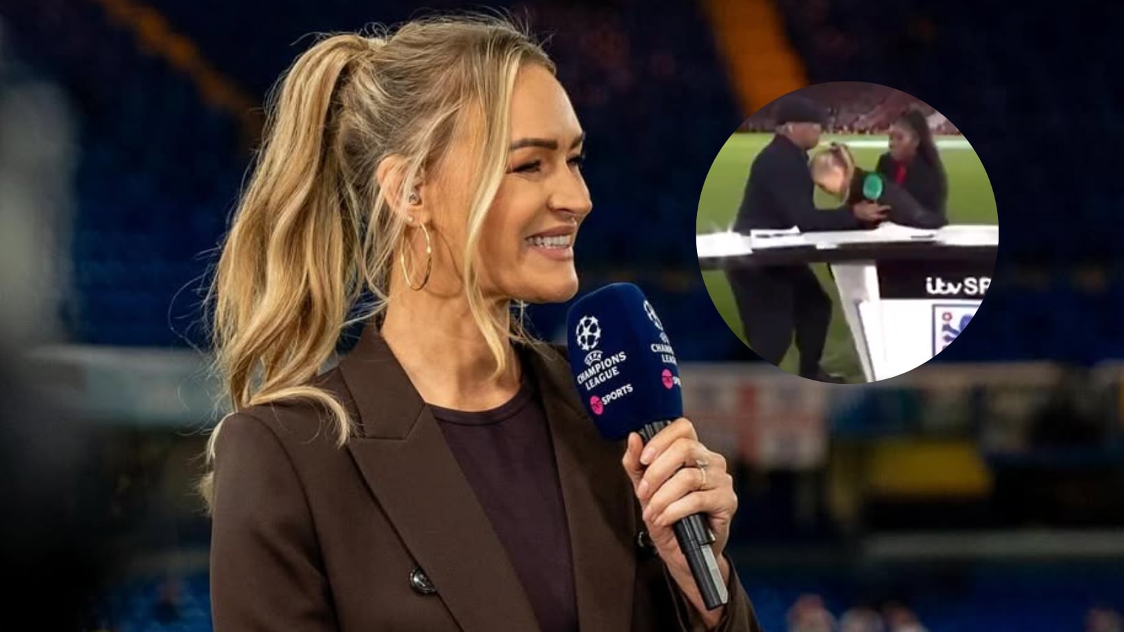 Laura Woods se desvaneció en pleno programa.