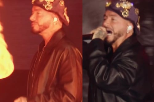 Así quedó el rostro de J Balvin luego de quemarse las pestañas en pleno show