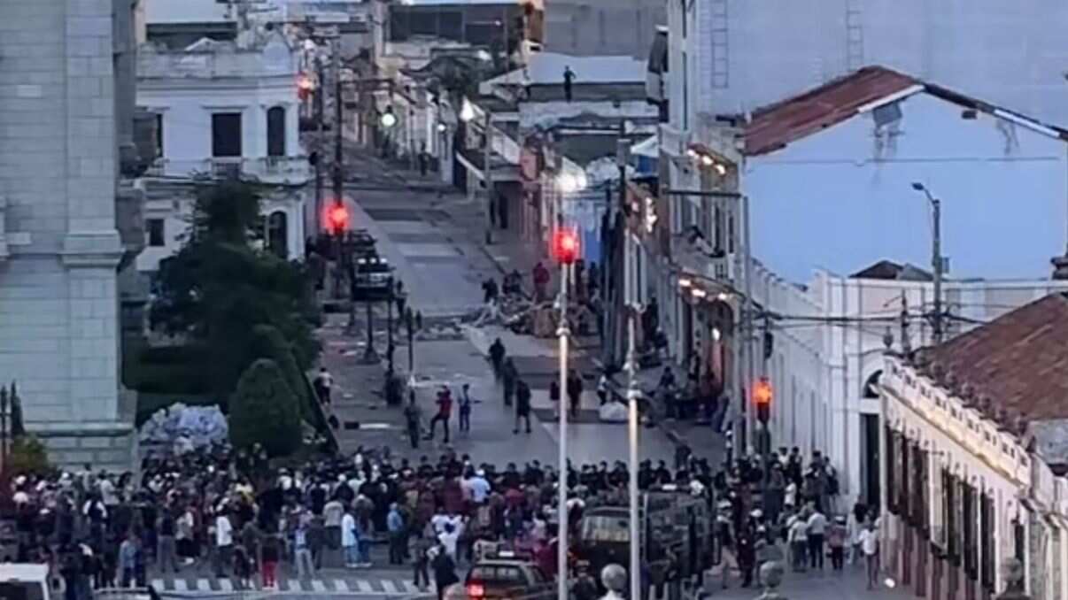 Las carpas y estructuras metálicas fueron retirados del Palacio Nacional. Foto: Cortesía