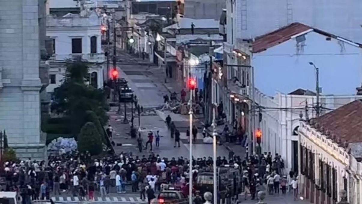 Las carpas y estructuras metálicas fueron retirados del Palacio Nacional. Foto: Cortesía