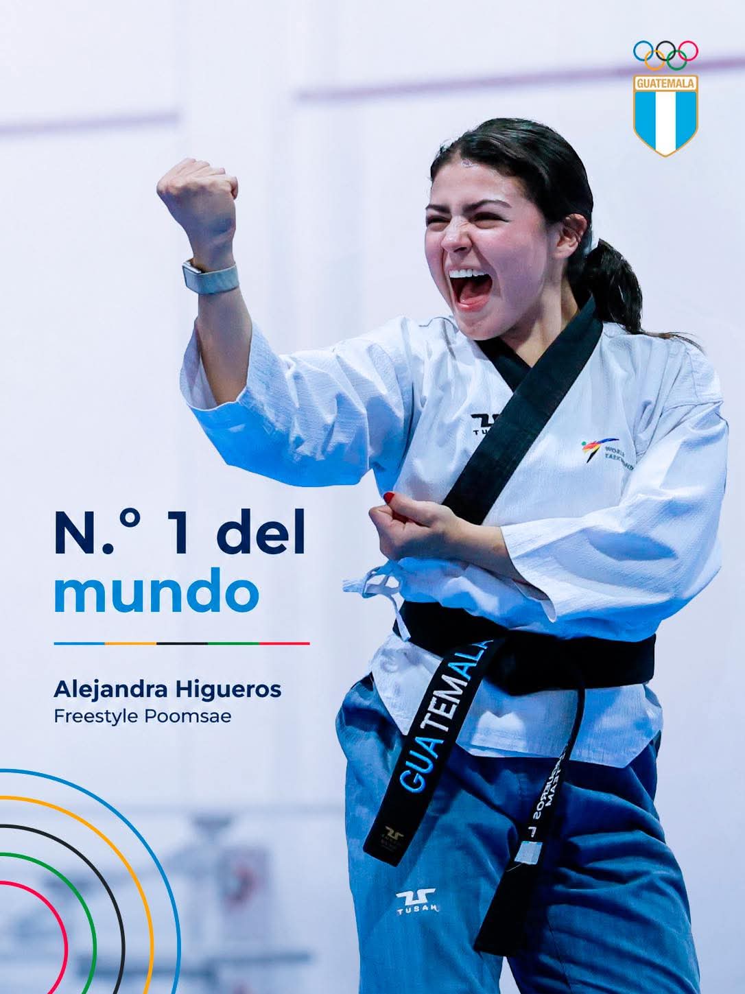 Alejandra Higueros hace historia y se convierte en la número uno del mundo en taekwondo